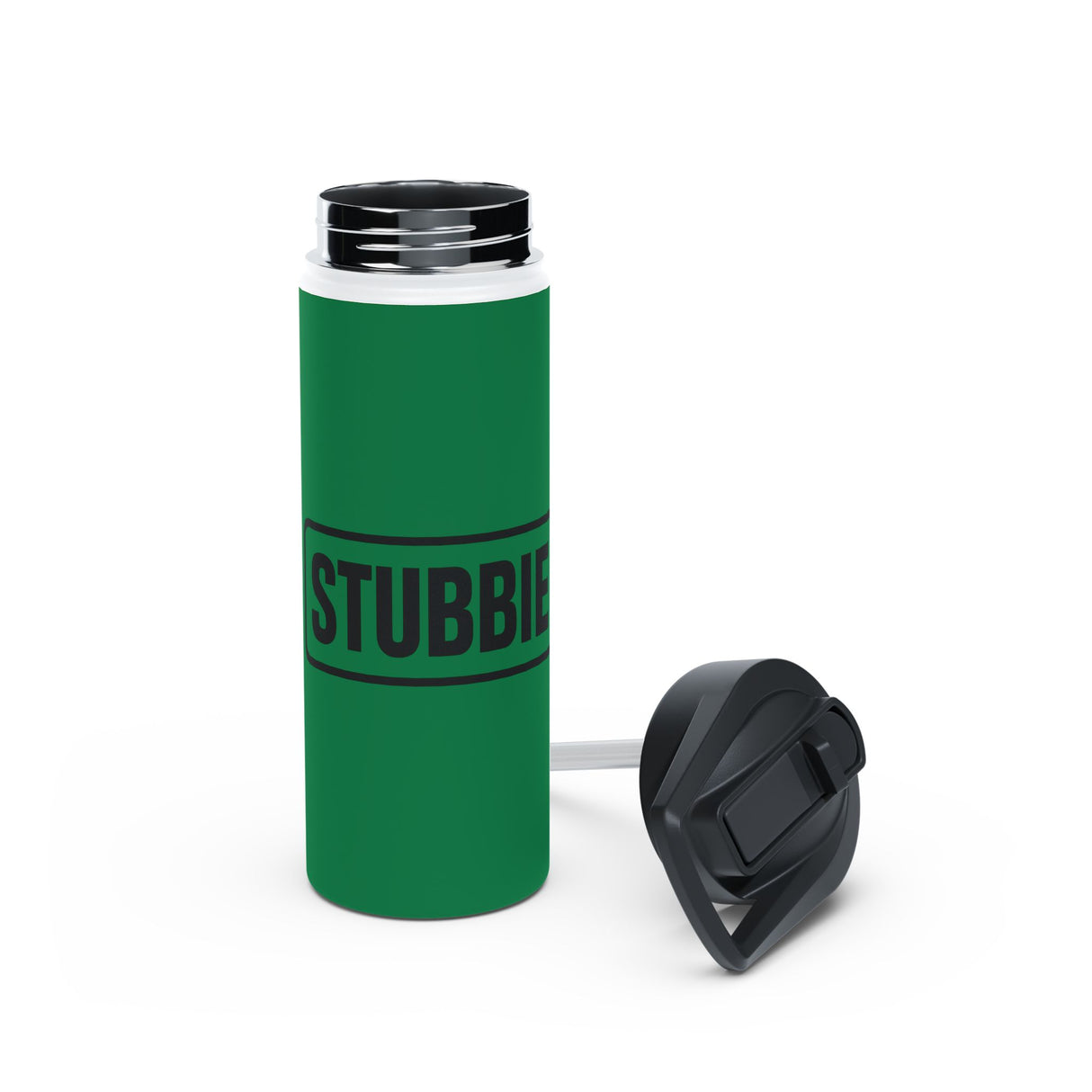 STUBBIE Stainless Steel Water Bottle - Dark Green Stubbie