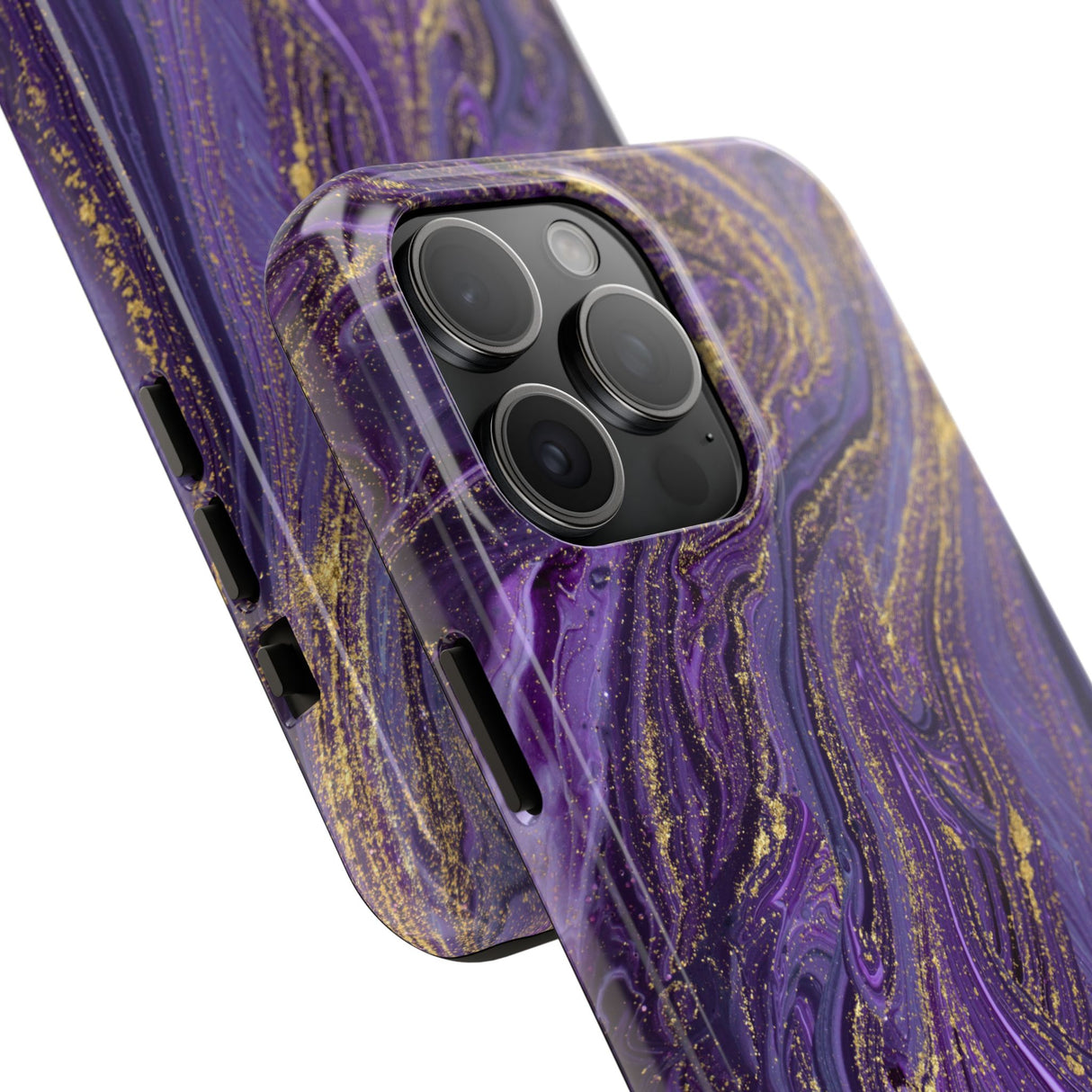 STUBBIE Phone Case for Apple iPhone - Purple Marble Phone Case