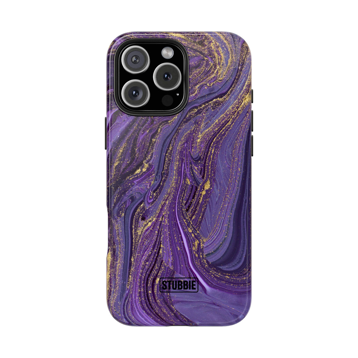 STUBBIE Phone Case for Apple iPhone - Purple Marble Phone Case