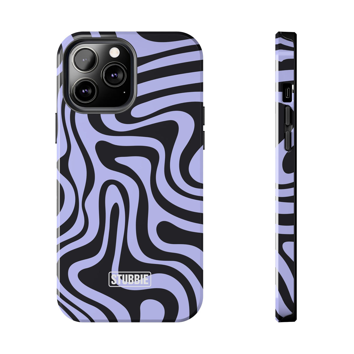 STUBBIE Phone Case for Apple iPhone - Crazy Zebra Stubbie
