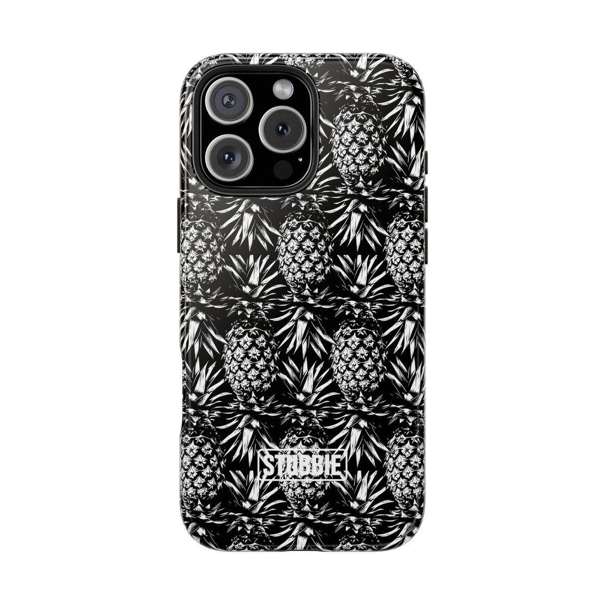 STUBBIE Phone Case for Apple iPhone - Black And White Pineapple Phone Case