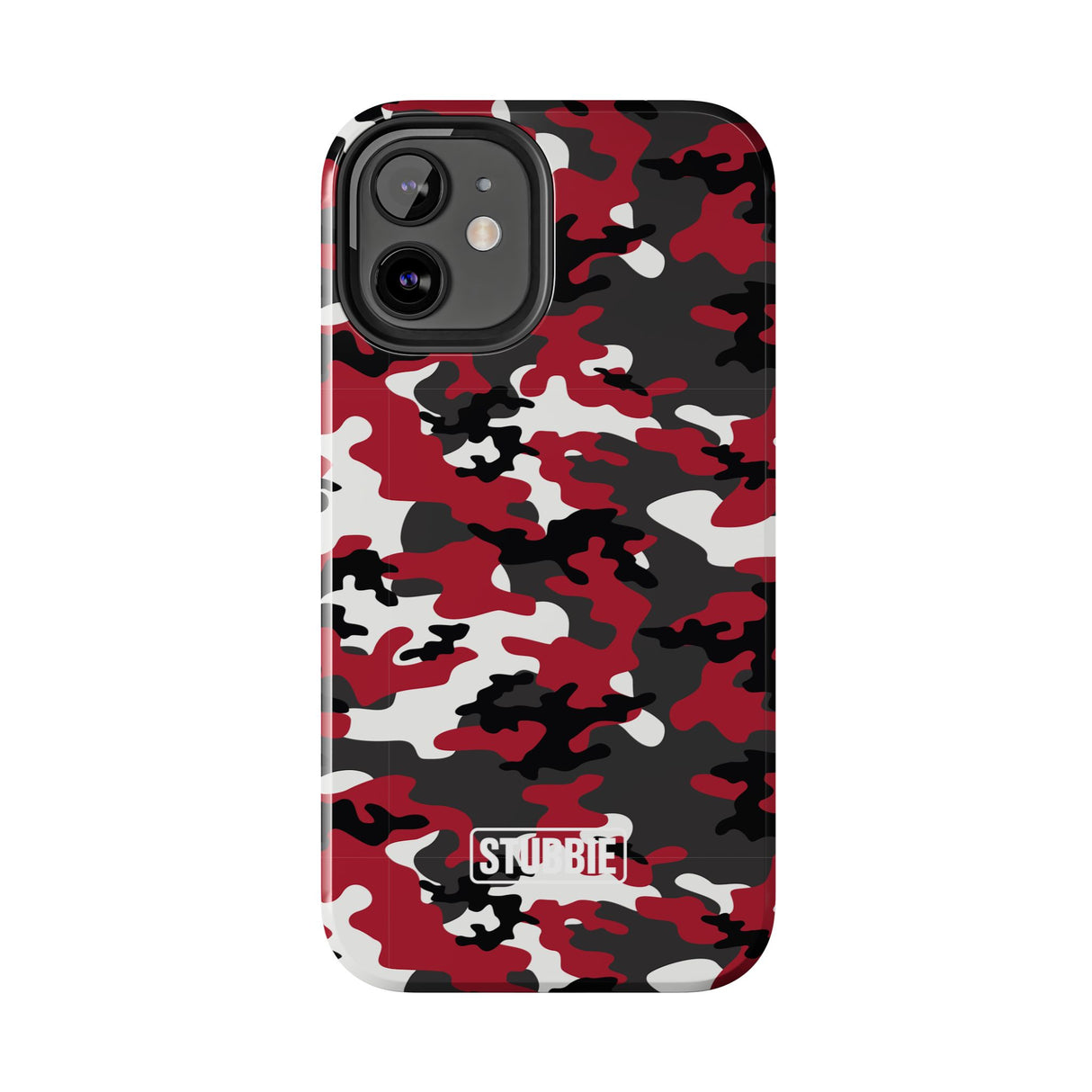 STUBBIE Phone Case for Apple iPhone - Red Camo Phone Case