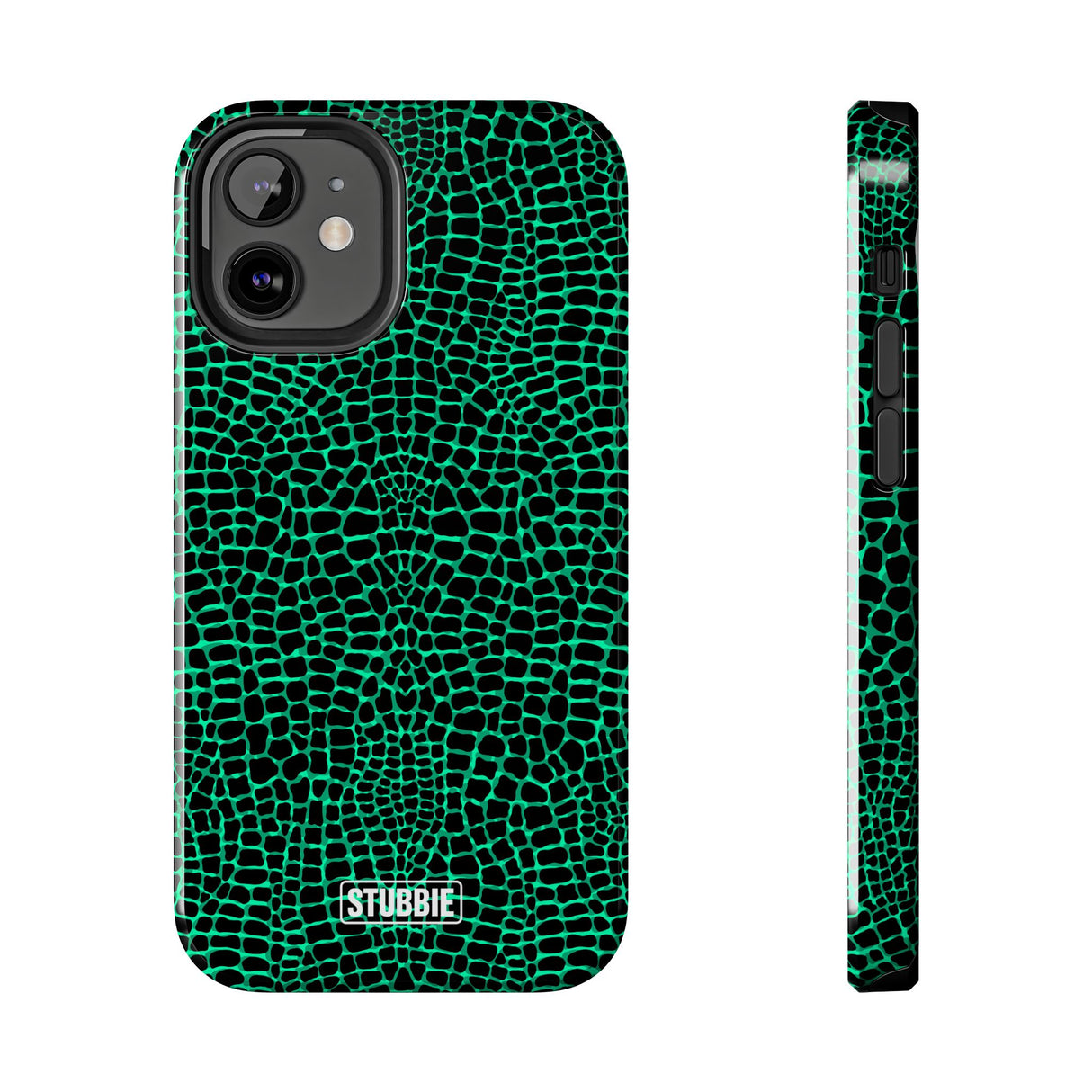 STUBBIE Phone Case for Apple iPhone - Green Croc Phone Case