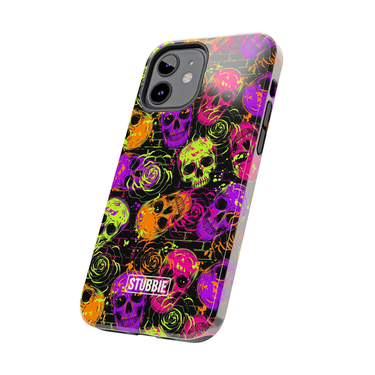 STUBBIE Phone Case for Apple iPhone - Neon Skulls Phone Case