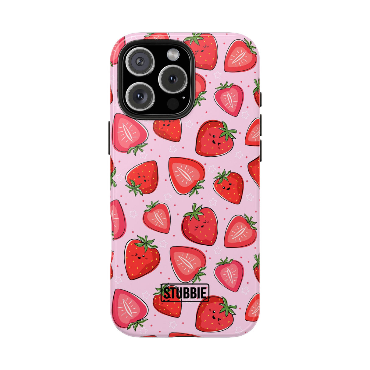 STUBBIE Phone Case for Apple iPhone - Smile Strawberry Phone Case