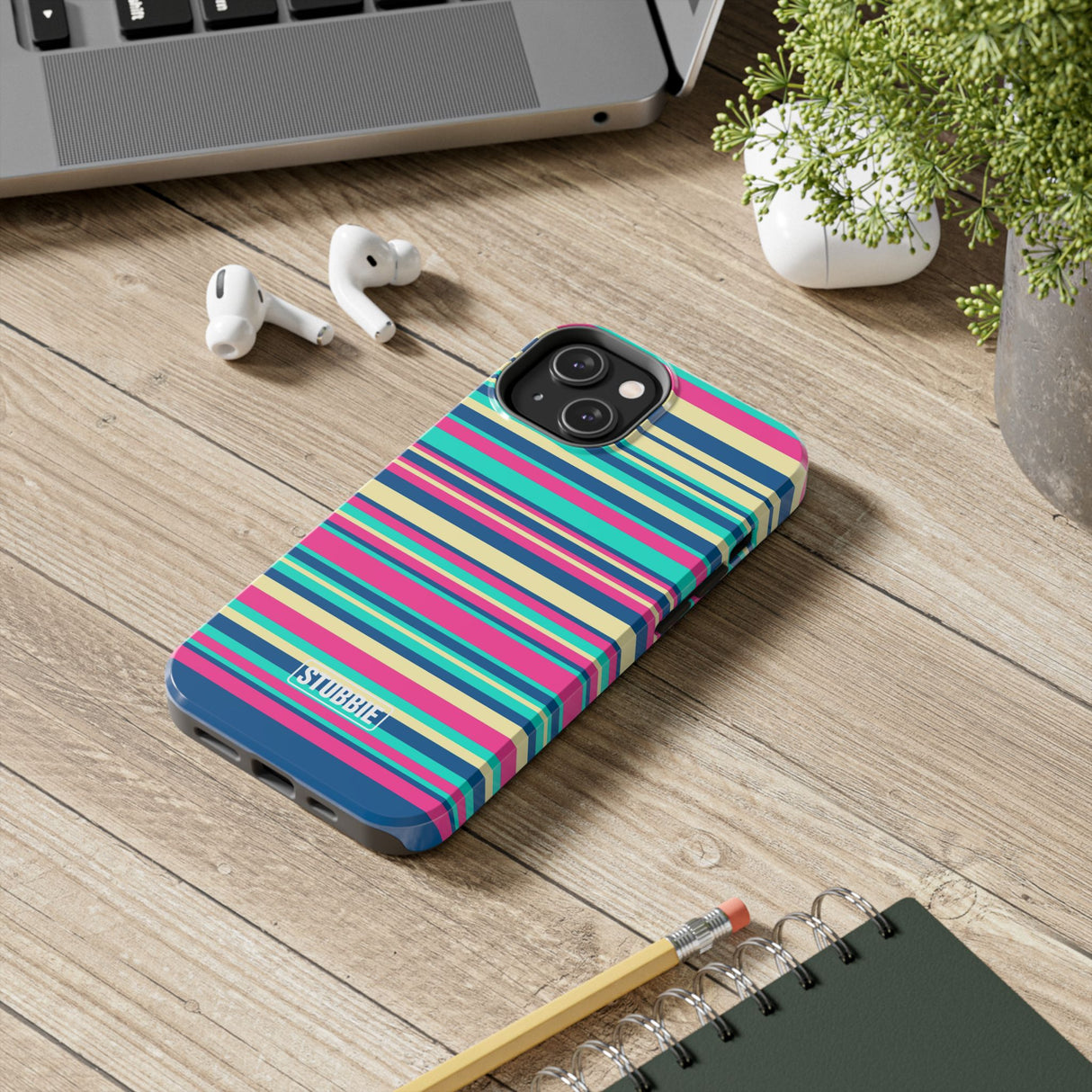 STUBBIE Phone Case for Apple iPhone - Coloured Stripes Phone Case
