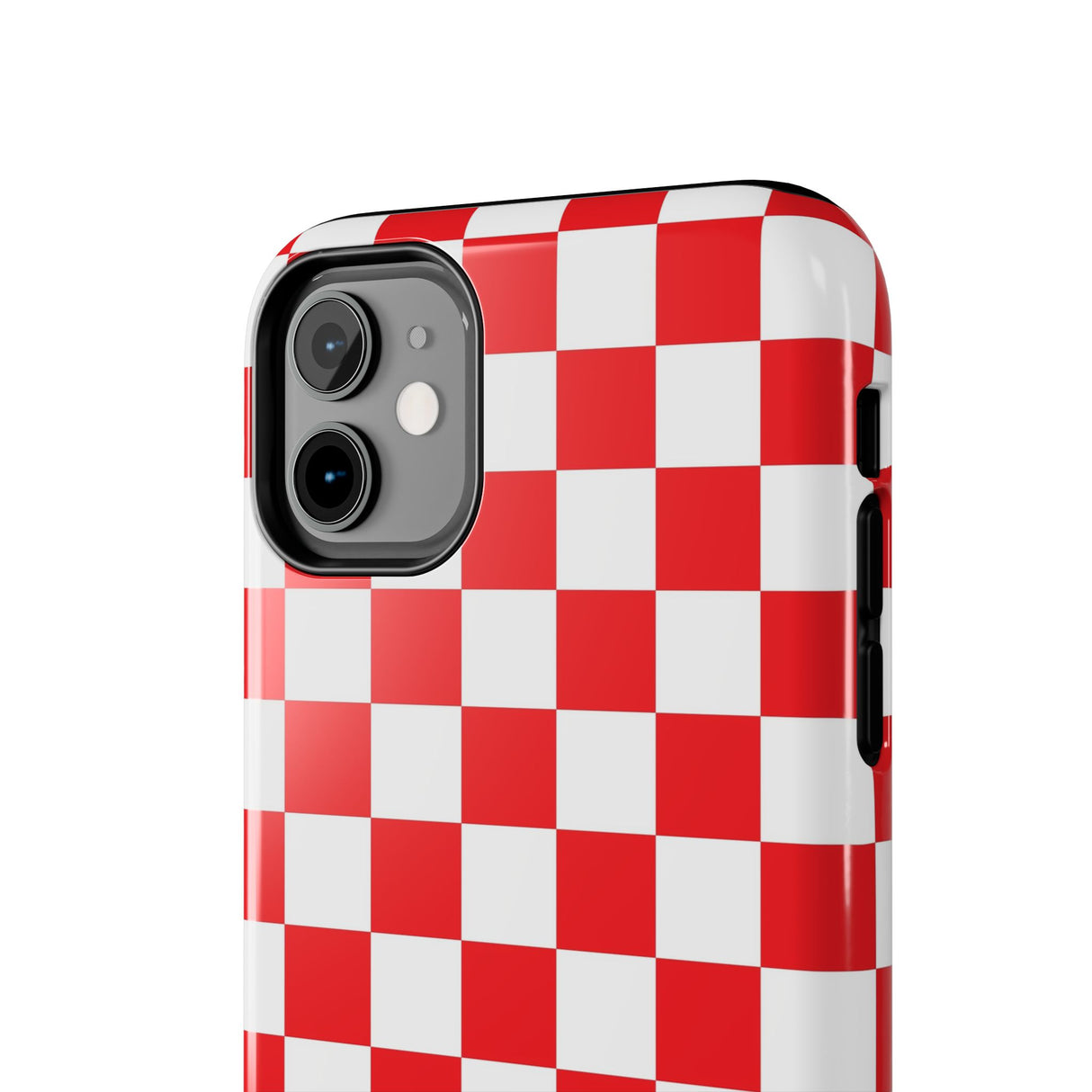 STUBBIE Phone Case for Apple iPhone - Red Checkered Phone Case
