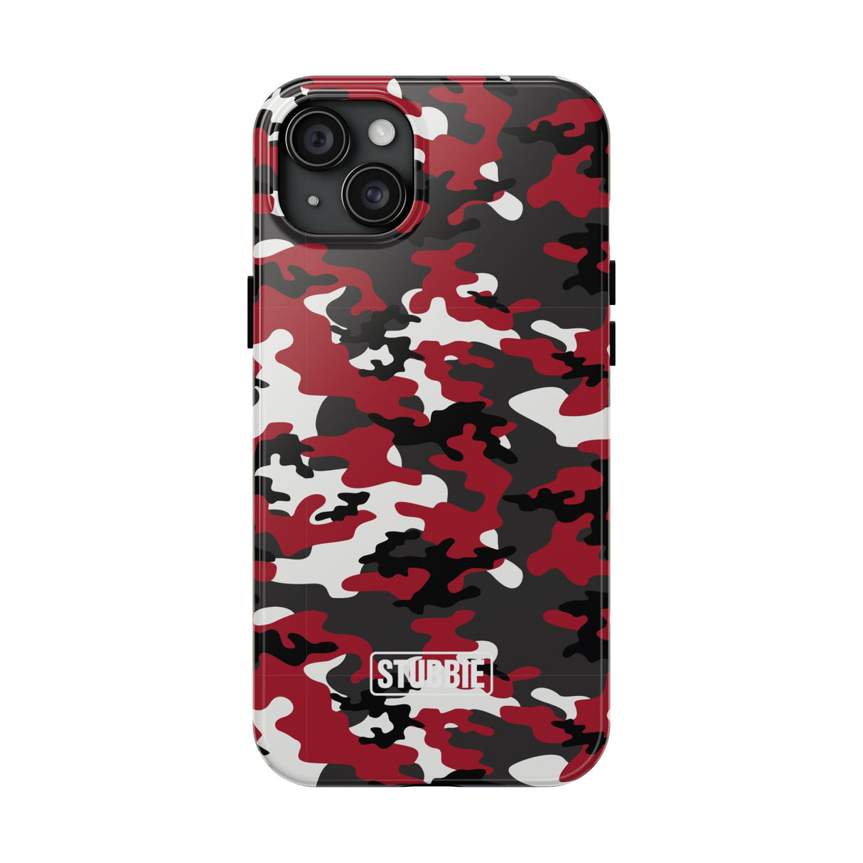 STUBBIE Phone Case for Apple iPhone - Red Camo Phone Case