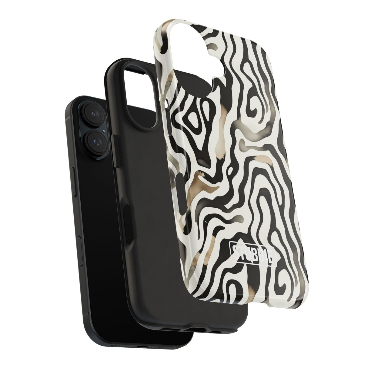 STUBBIE Phone Case for Apple iPhone - Weird Zebra Stubbie
