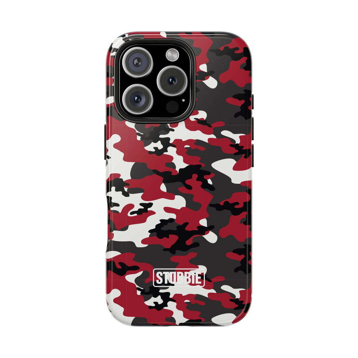 STUBBIE Phone Case for Apple iPhone - Red Camo Phone Case