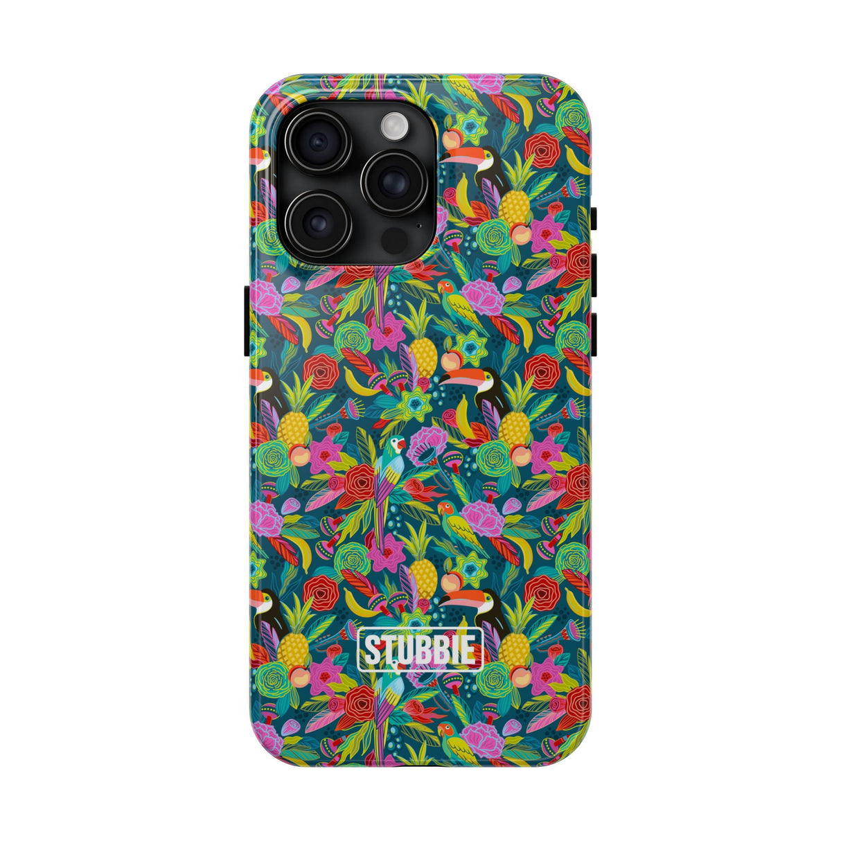 STUBBIE Phone Case for Apple iPhone - Hiding Jungle Birds Stubbie