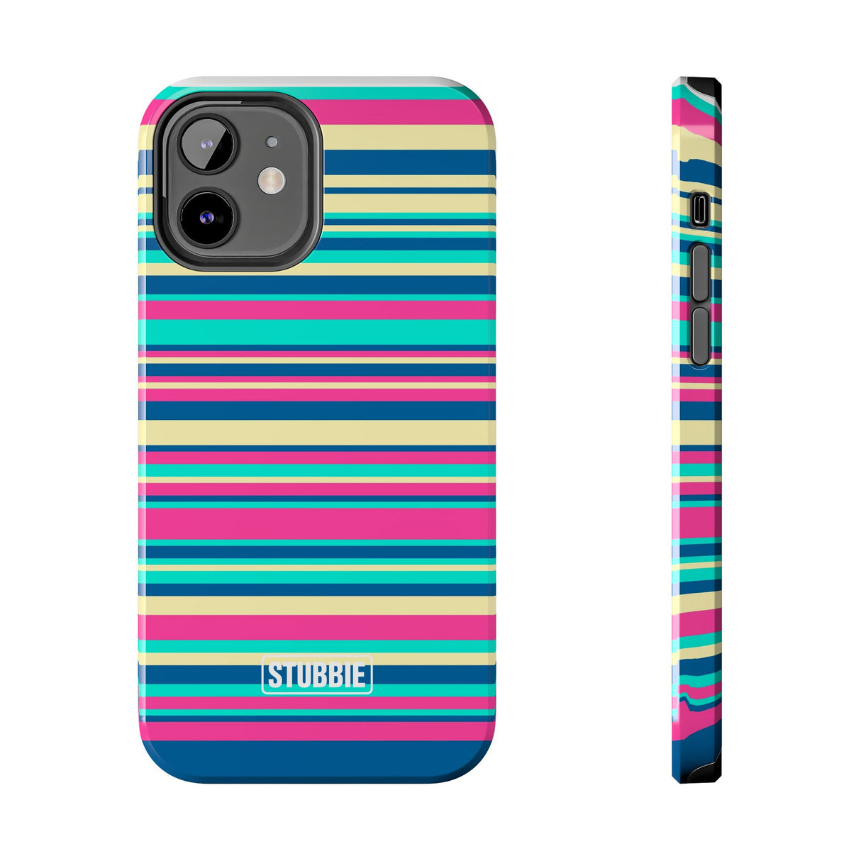 STUBBIE Phone Case for Apple iPhone - Coloured Stripes Phone Case