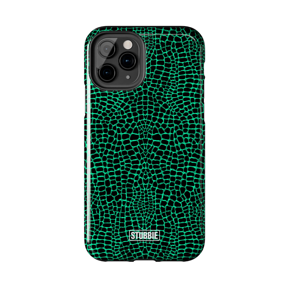 STUBBIE Phone Case for Apple iPhone - Green Croc Phone Case