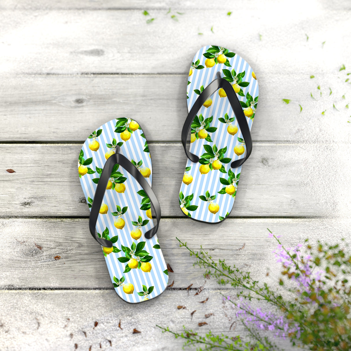 Lemon Flip Flops