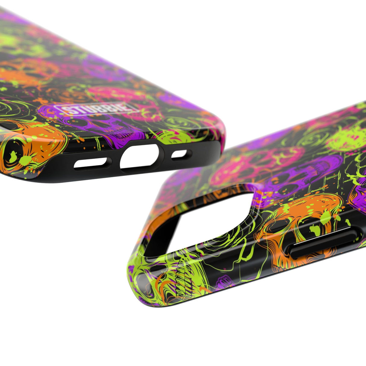 STUBBIE Phone Case for Apple iPhone - Neon Skulls Phone Case