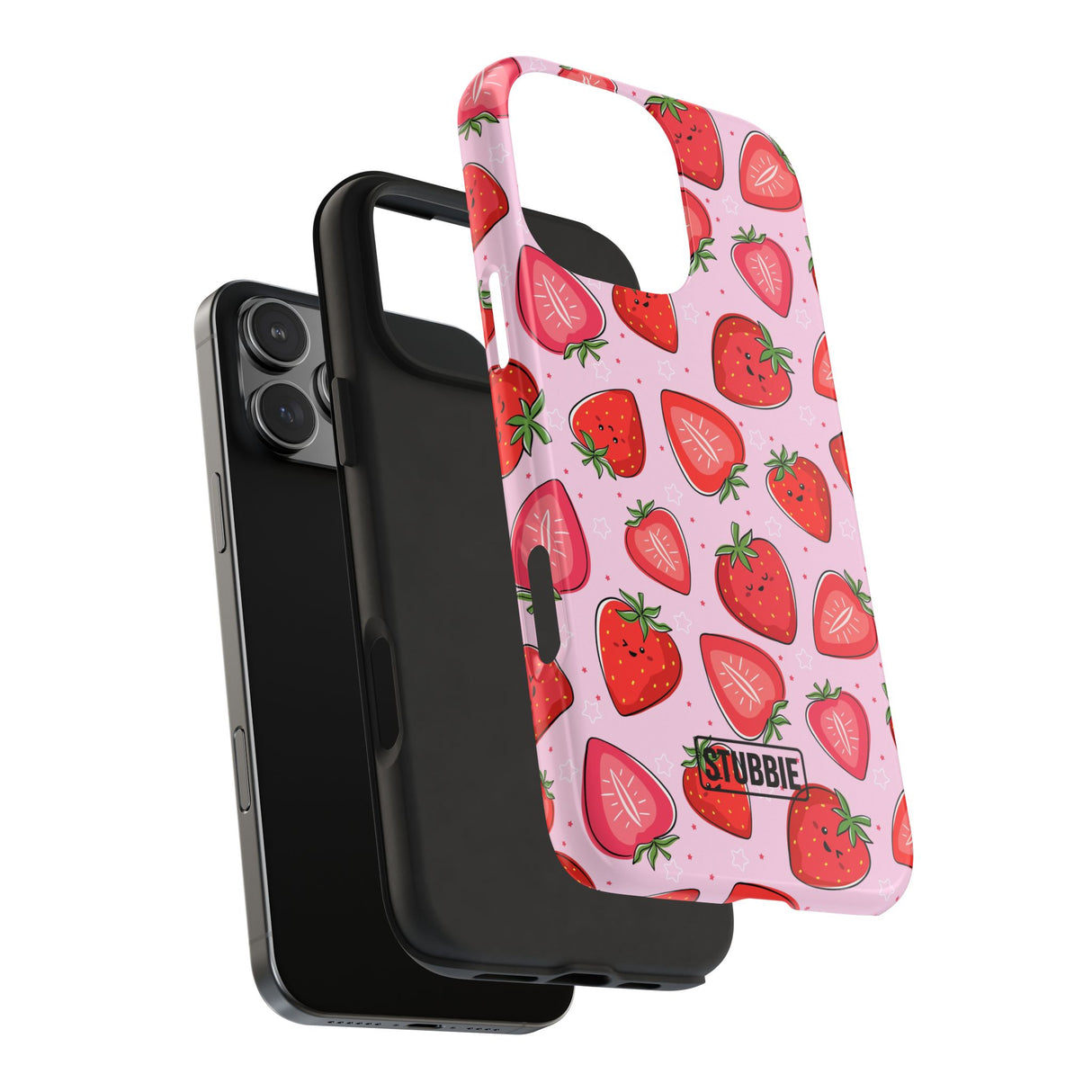 STUBBIE Phone Case for Apple iPhone - Smile Strawberry Phone Case