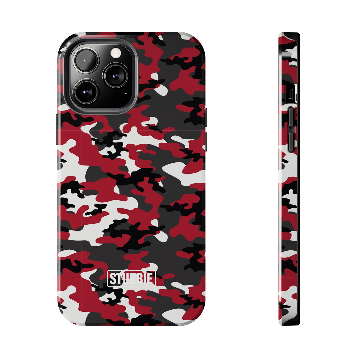 STUBBIE Phone Case for Apple iPhone - Red Camo Phone Case