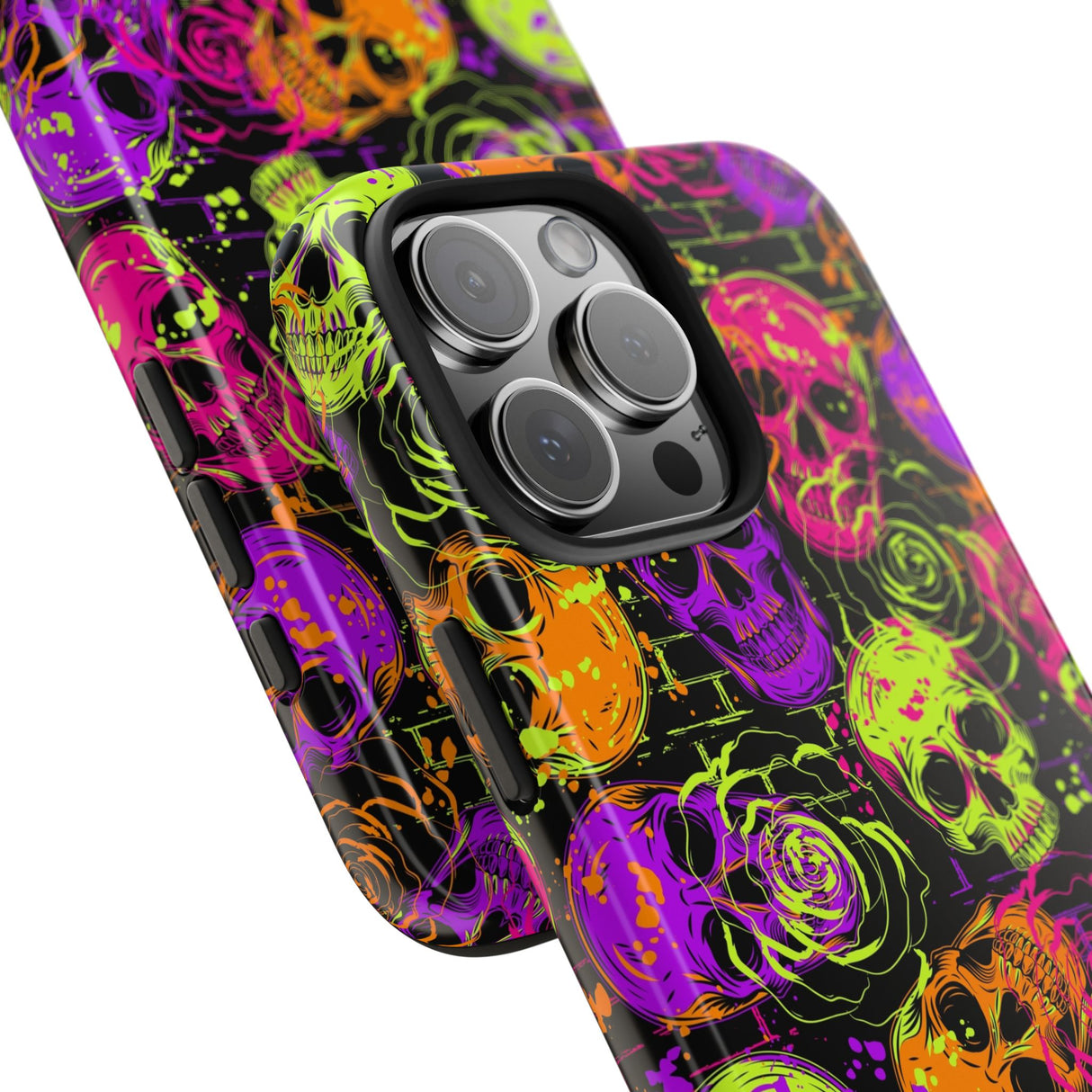 STUBBIE Phone Case for Apple iPhone - Neon Skulls Phone Case