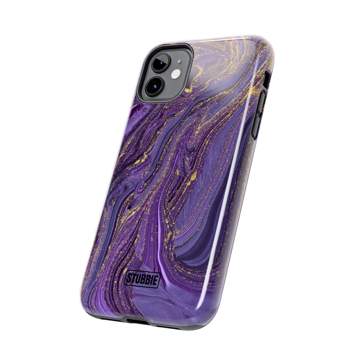 STUBBIE Phone Case for Apple iPhone - Purple Marble Phone Case