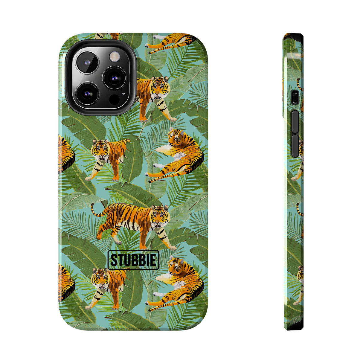 STUBBIE Phone Case for Apple iPhone - Jungle Tiger Stubbie