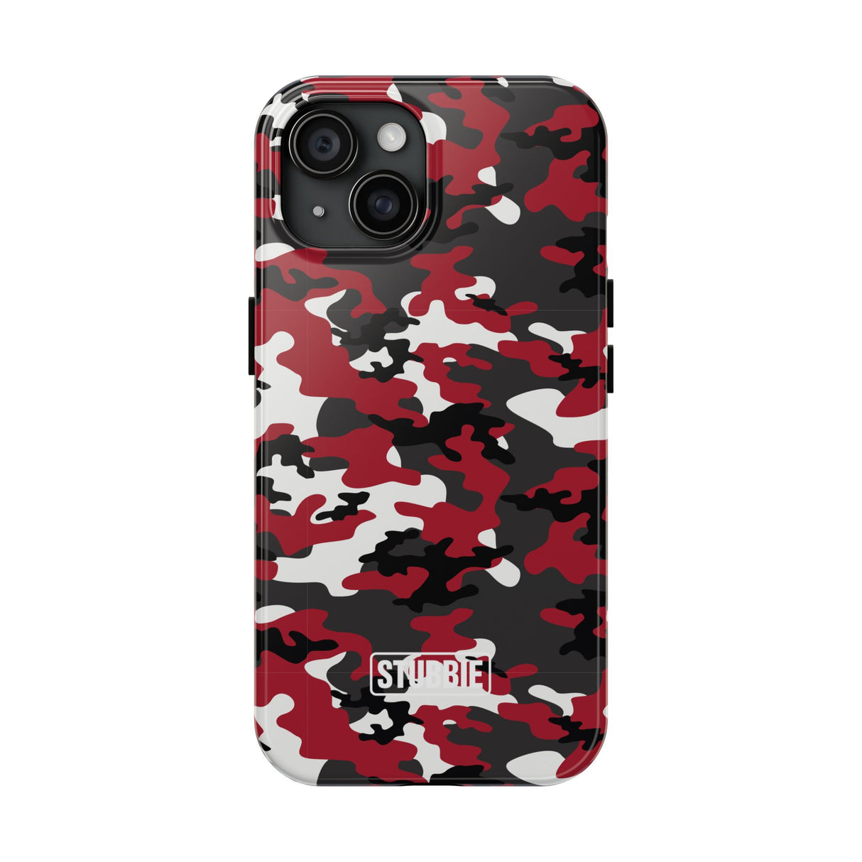 STUBBIE Phone Case for Apple iPhone - Red Camo Phone Case