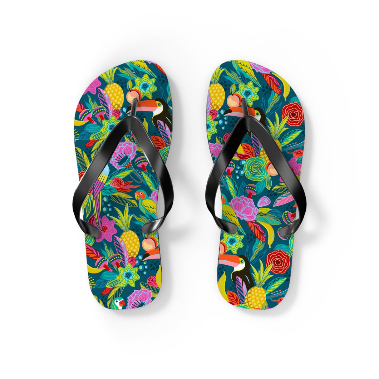 STUBBIE Flip Flops - Hiding Jungle Birds STUBBIE