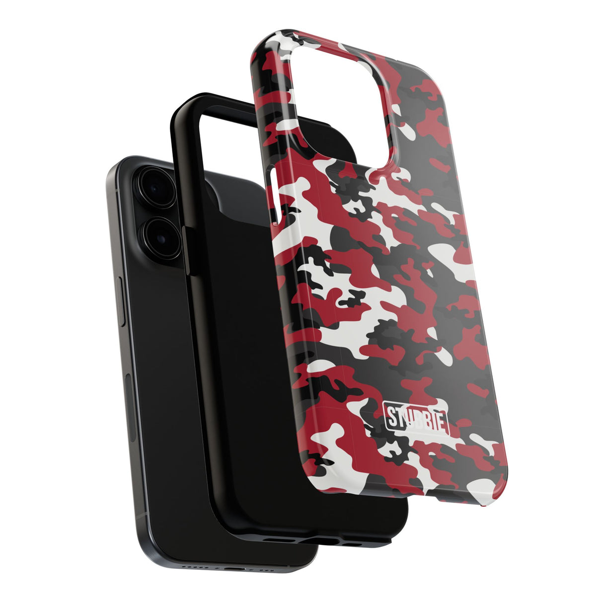 STUBBIE Phone Case for Apple iPhone - Red Camo Phone Case