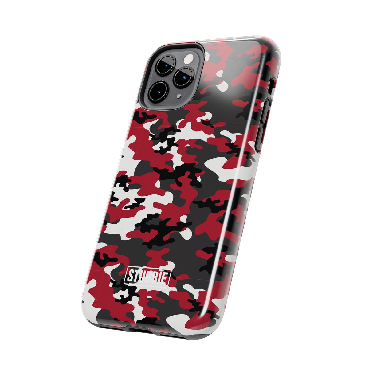 STUBBIE Phone Case for Apple iPhone - Red Camo Phone Case