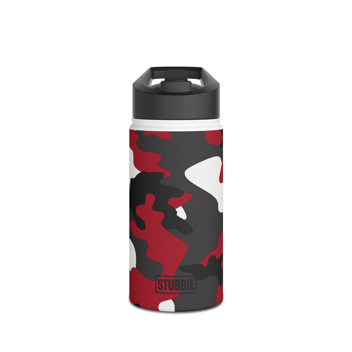 Red Camouflage Stainless Steel Water Bottle
