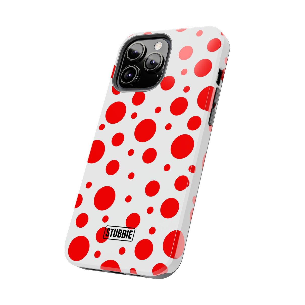STUBBIE Phone Case for Apple iPhone - Red Polka Dot Phone Case