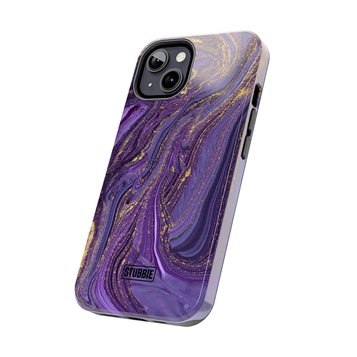 STUBBIE Phone Case for Apple iPhone - Purple Marble Phone Case