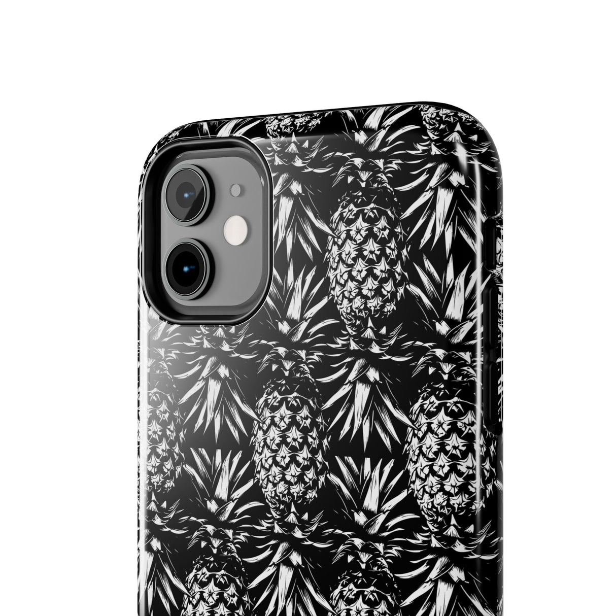 STUBBIE Phone Case for Apple iPhone - Black And White Pineapple Phone Case