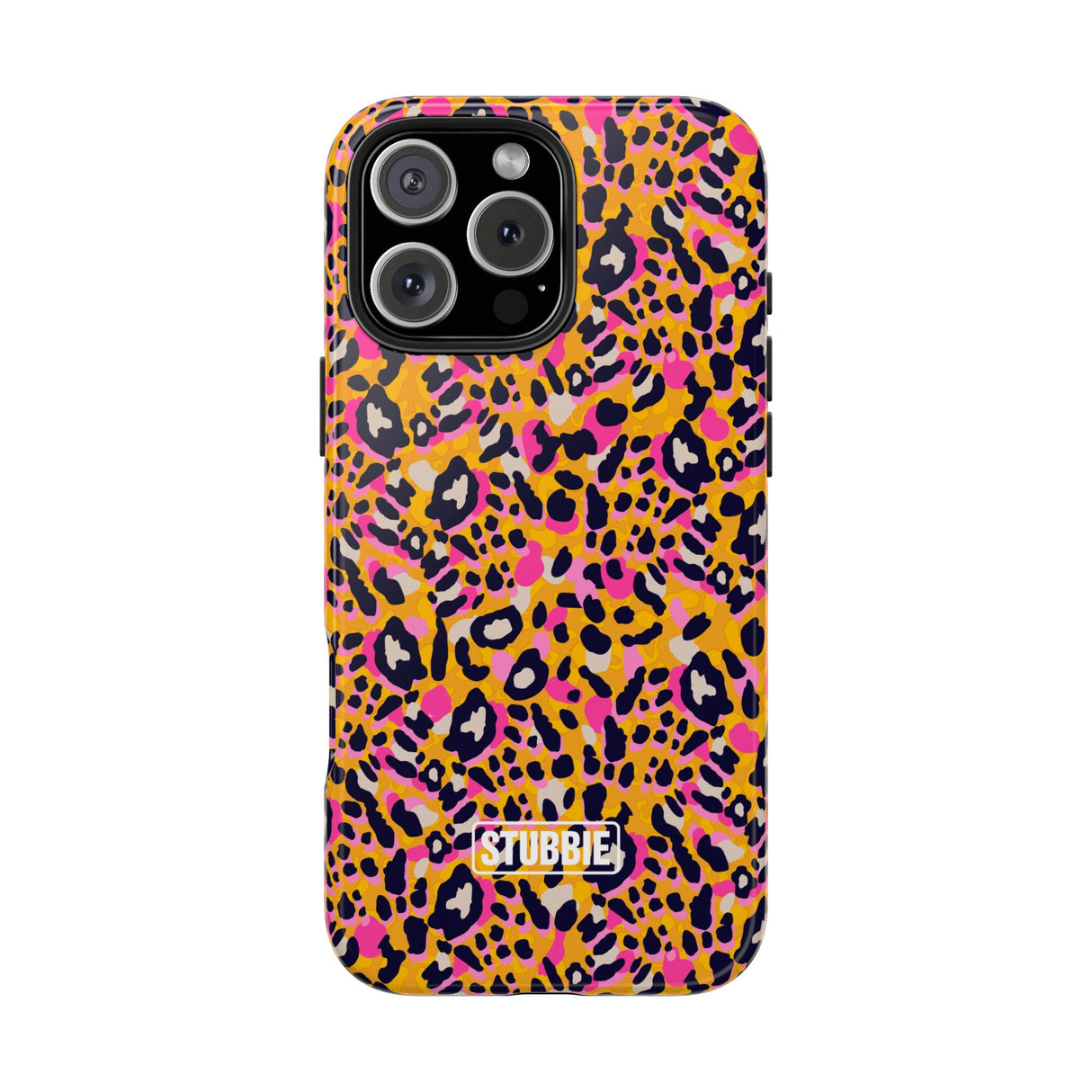 STUBBIE Phone Case for Apple iPhone - Pink Orange Leopard Phone Case