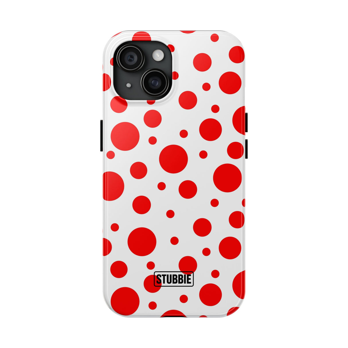 STUBBIE Phone Case for Apple iPhone - Red Polka Dot Phone Case