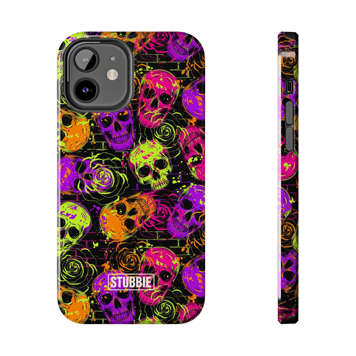 STUBBIE Phone Case for Apple iPhone - Neon Skulls Phone Case