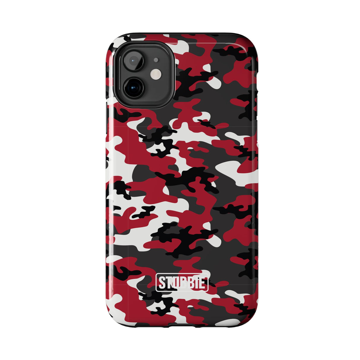 STUBBIE Phone Case for Apple iPhone - Red Camo Phone Case