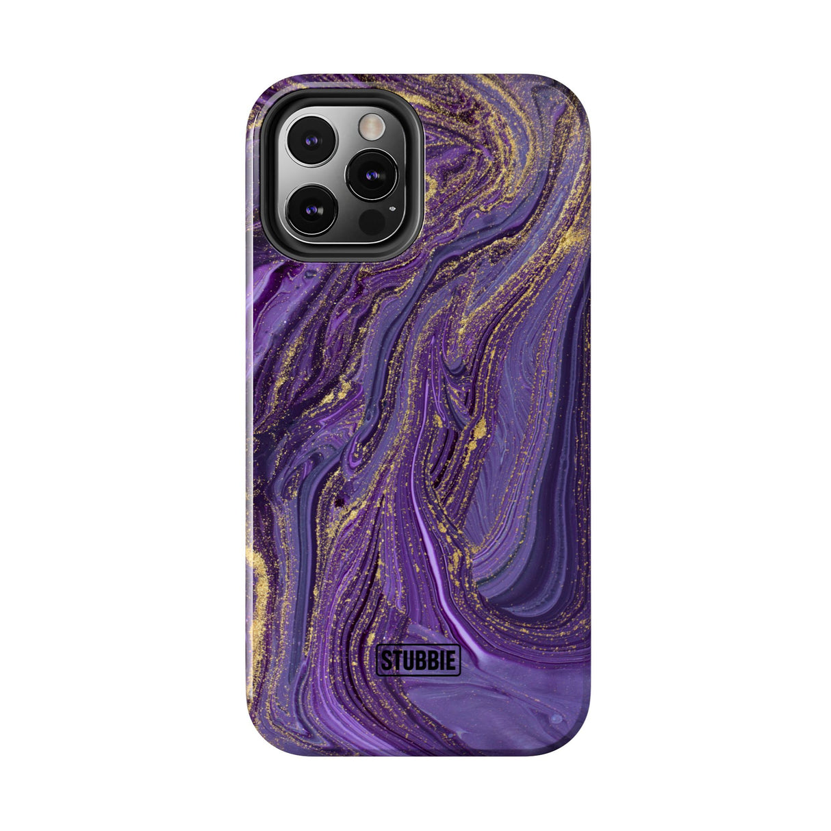 STUBBIE Phone Case for Apple iPhone - Purple Marble Phone Case