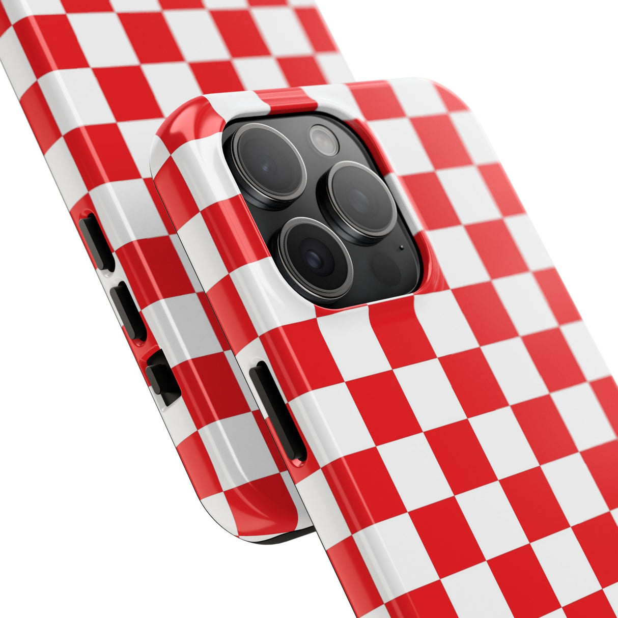 STUBBIE Phone Case for Apple iPhone - Red Checkered Phone Case