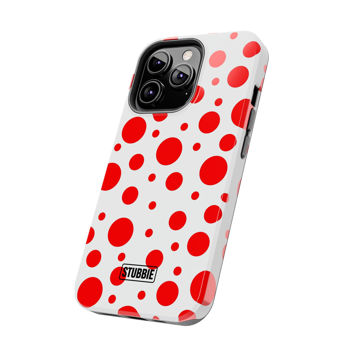STUBBIE Phone Case for Apple iPhone - Red Polka Dot Phone Case