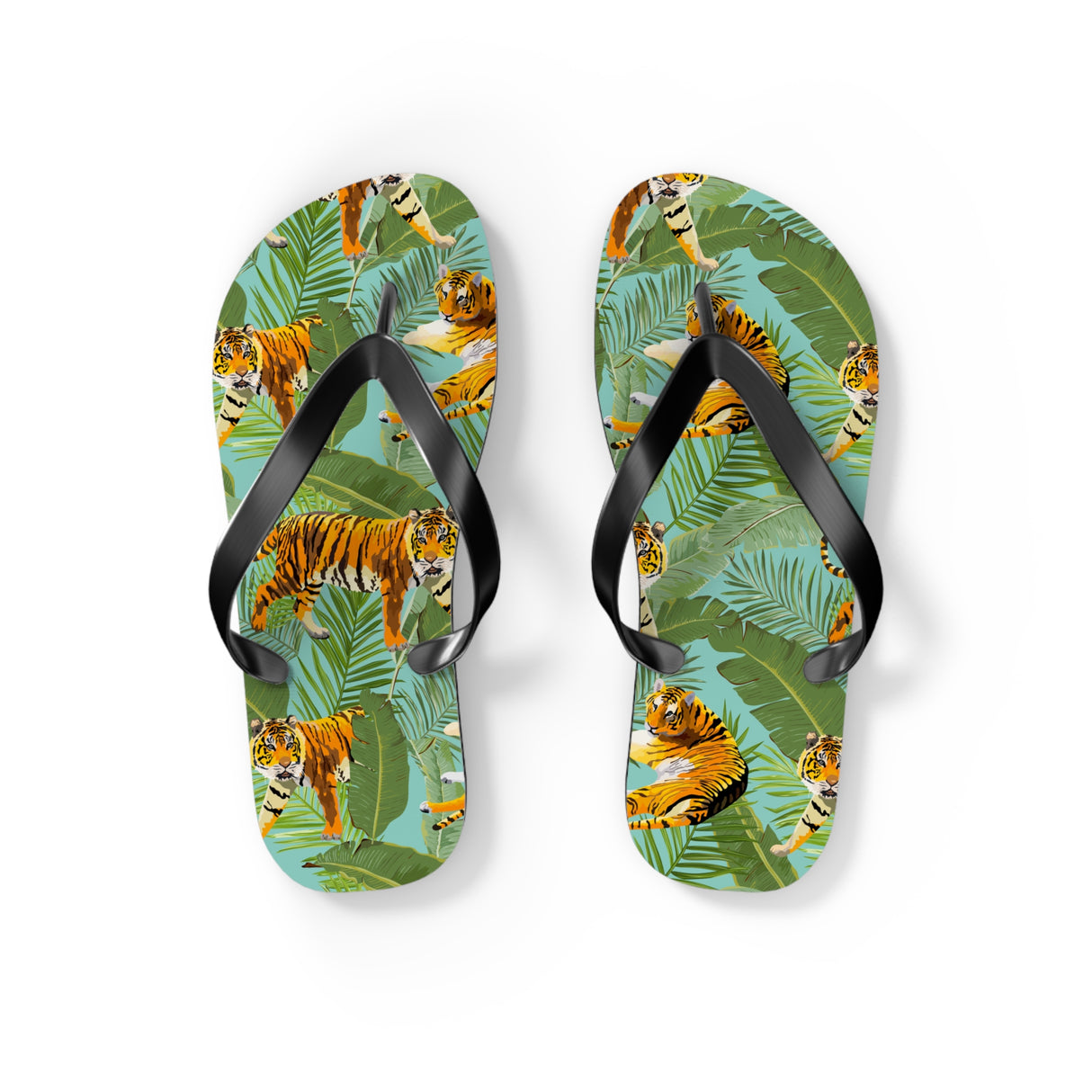 STUBBIE Print Flip Flops - Jungle Tiger STUBBIE