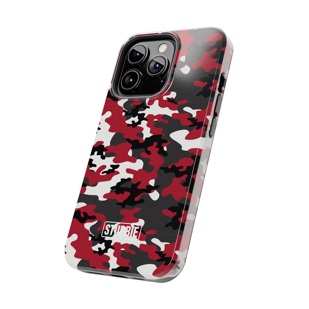 STUBBIE Phone Case for Apple iPhone - Red Camo Phone Case