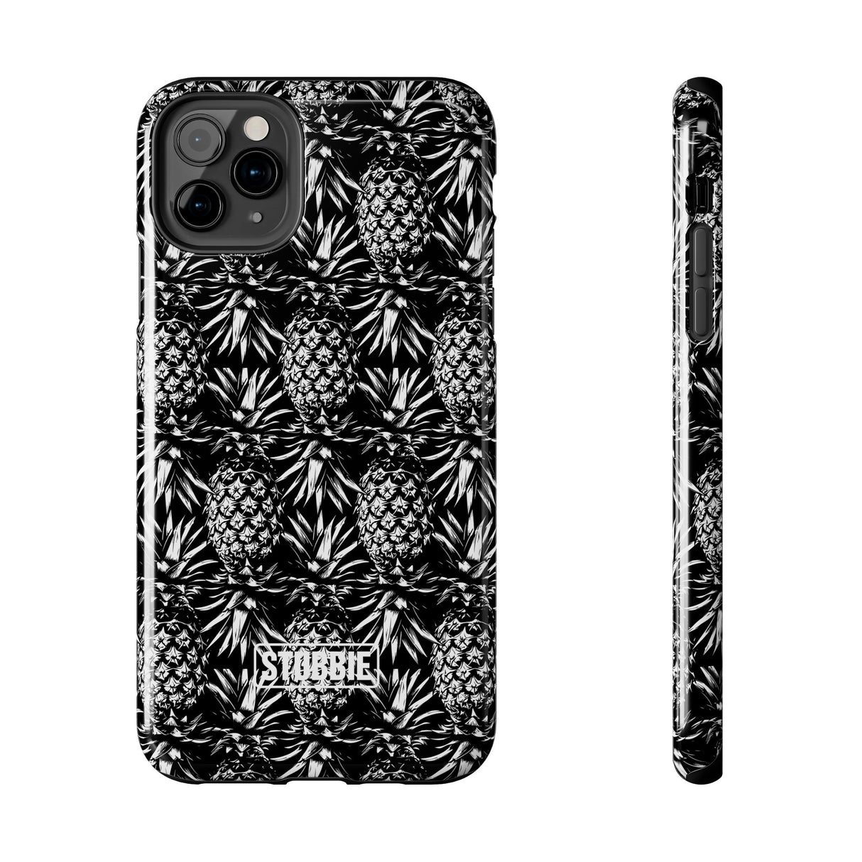 STUBBIE Phone Case for Apple iPhone - Black And White Pineapple Phone Case