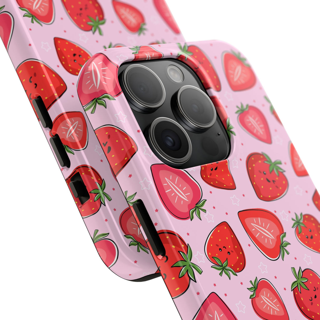STUBBIE Phone Case for Apple iPhone - Smile Strawberry Phone Case