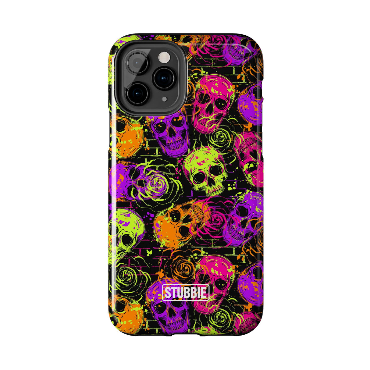 STUBBIE Phone Case for Apple iPhone - Neon Skulls Phone Case