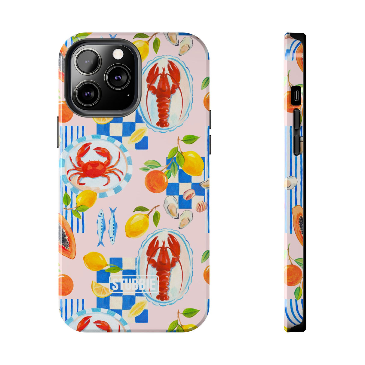STUBBIE Phone Case for Apple iPhone - Italian Summer Seafood Stubbie