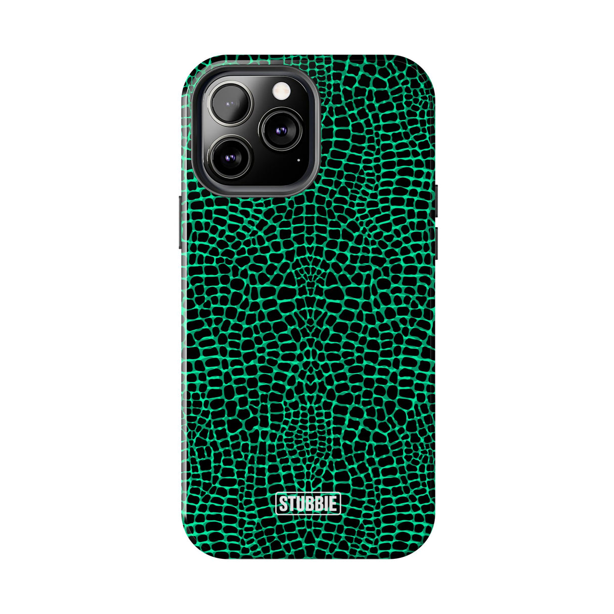 STUBBIE Phone Case for Apple iPhone - Green Croc Phone Case