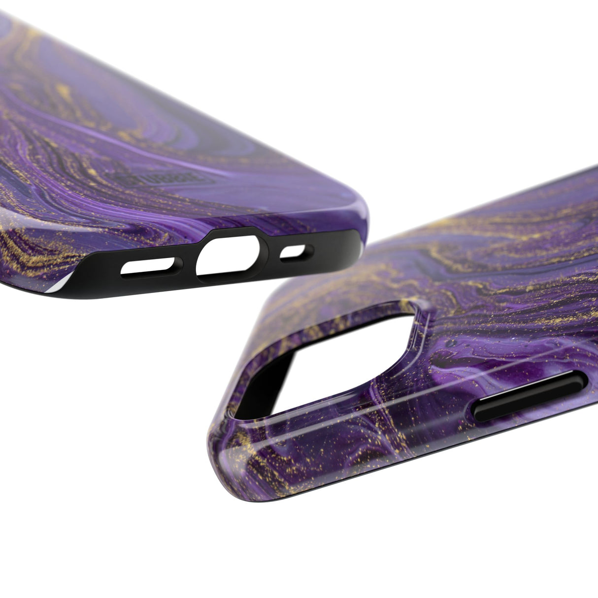 STUBBIE Phone Case for Apple iPhone - Purple Marble Phone Case