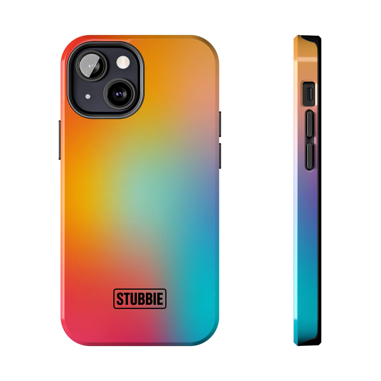 STUBBIE Phone Case for Apple iPhone - Rainbow Blue Stubbie