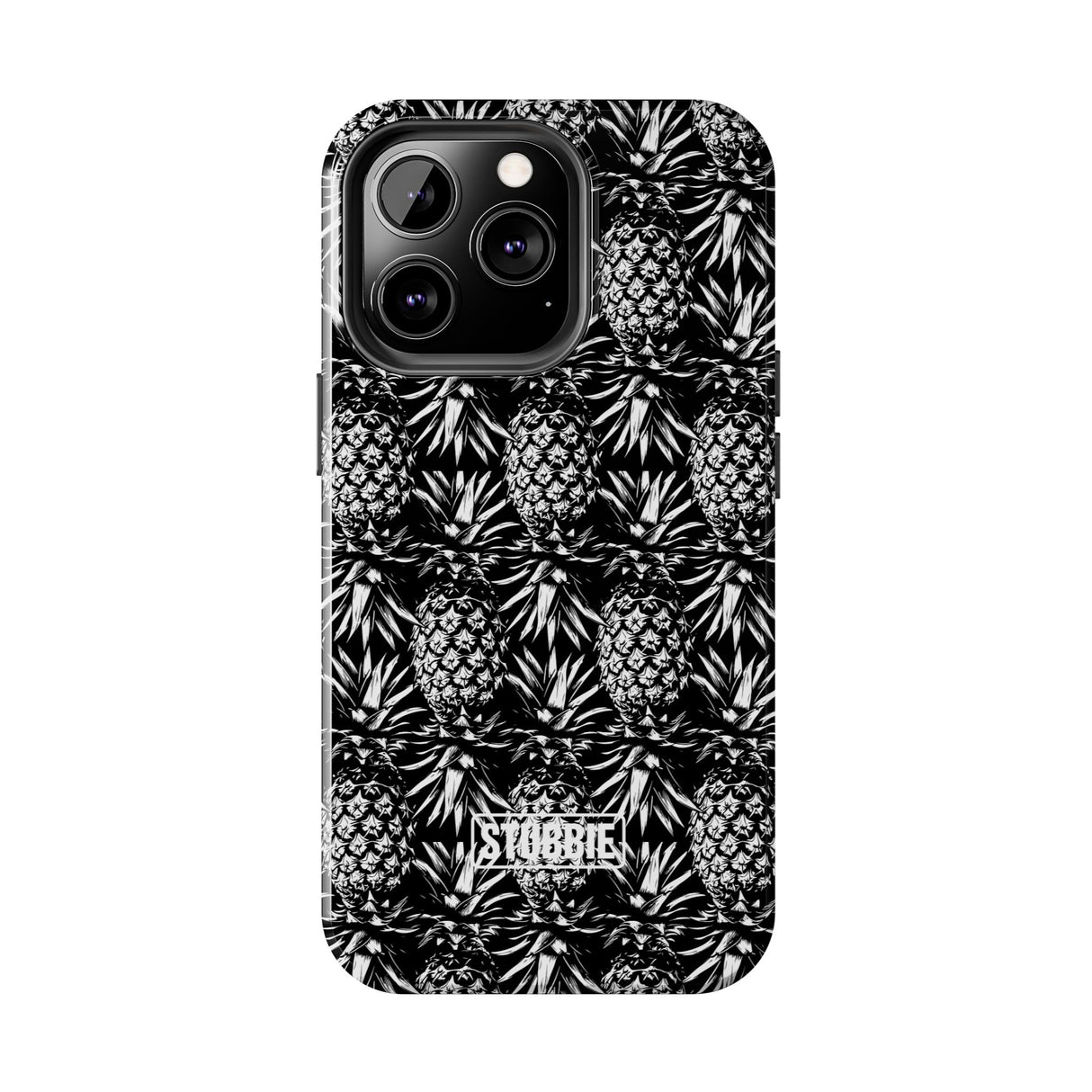 STUBBIE Phone Case for Apple iPhone - Black And White Pineapple Phone Case