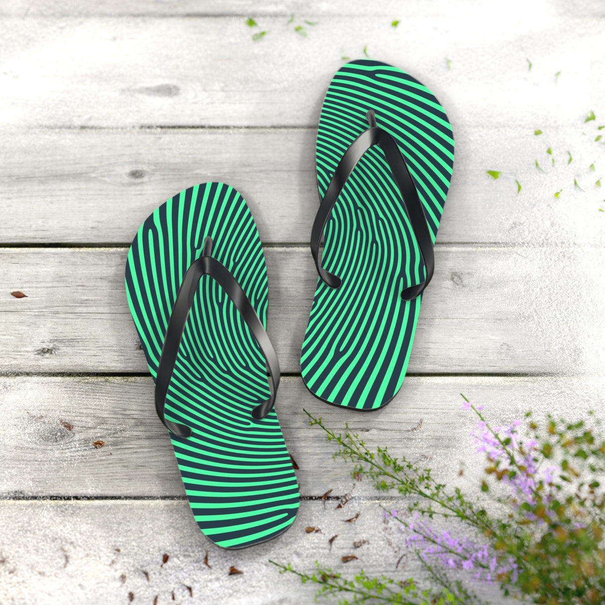 STUBBIE Flip Flops - Green Thumb STUBBIE